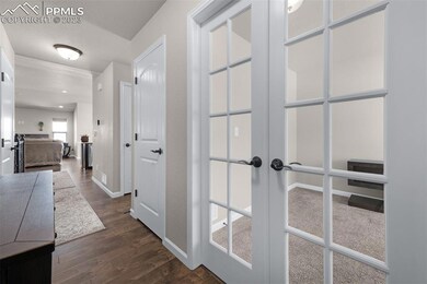 Gorgeous, modern!  Office with French doors.