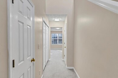 Corridor with light carpet
