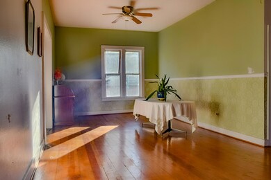 Dining room window view