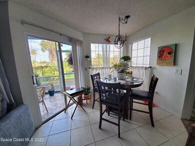 Dining area out to porch