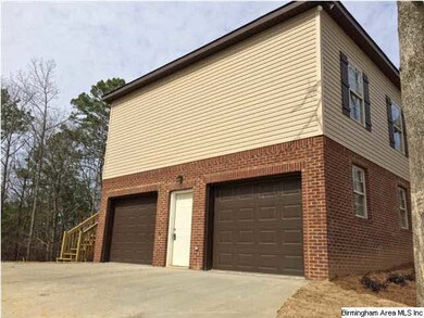 Side view of the 2 car basement garage.