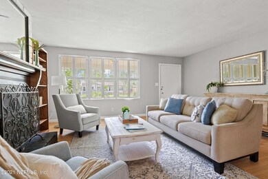 Living room with natural light