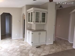 Built in cabinet hutch