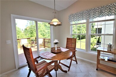Dining Area of Kitchen with Access to Deck