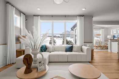 The abundance of windows floods the main level with natural light.