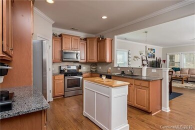 Kitchen with granite countertops