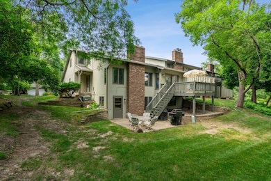 Huge backyard with trees lining the property!