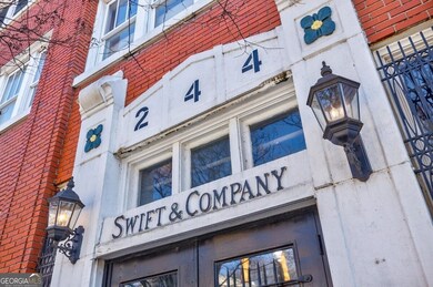 Close up of Swift & Co. sign