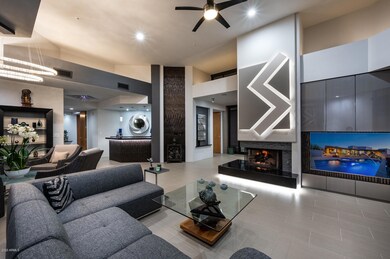 Elegant entry and family room