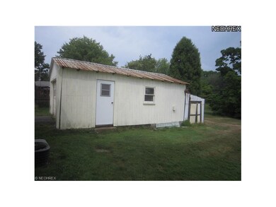 View looking west of 14'x 24' detached garage with