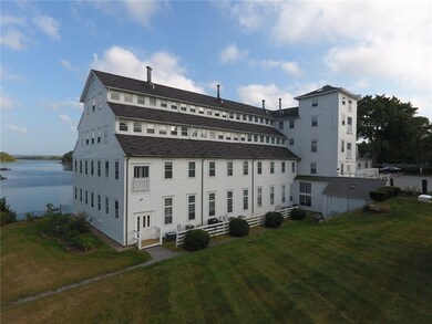 Exterior of the white building at Hamilton Harbour
