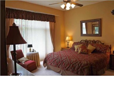 Large master bedroom overlooking the river