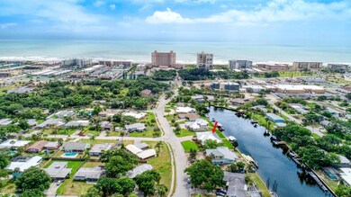 Aerial View of Canal to Ocean