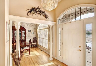 Hard wood foyer to formal Dining Room
