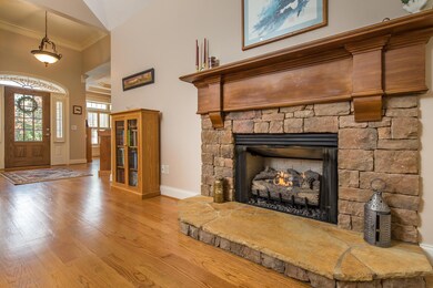 Great room with gas fireplace