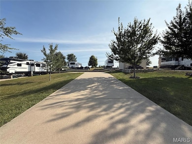 View of concrete driveway