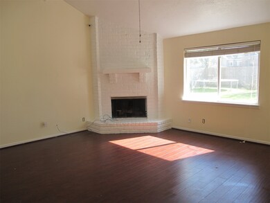 corner fireplace in den