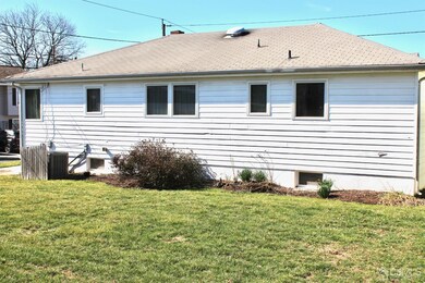 The view of the rear of the home
