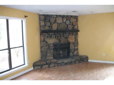 Beautiful stone fireplace in the family room!