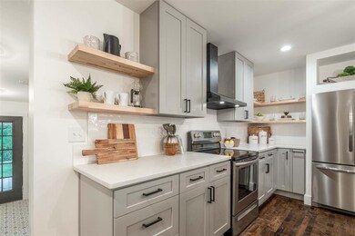 Kitchen with custom cabinets