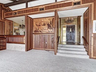 Custom woodwork in LR.