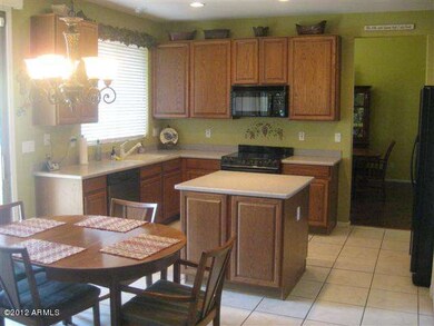 Island kitchen with eating area