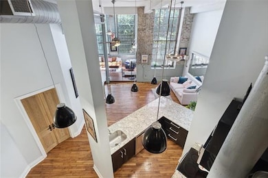 View from loft to main floor