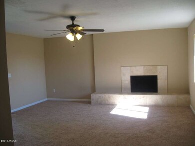 family room with fireplace