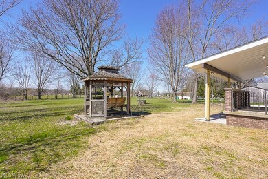View of yard with a gazebo