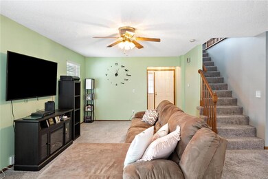 Another view of open family room, Entry way has tw