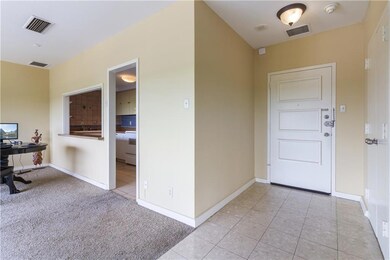 Entry hall. The unit is located directly across fr