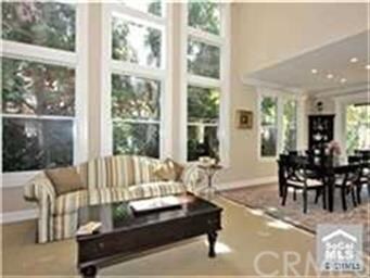 Living Room with 2 Story Customized Windows