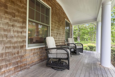 Stately covered porch