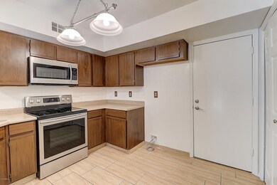 Kitchen with exit to garage