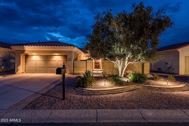 Twilight of Front Elevation