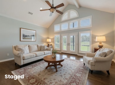 Staged living room
