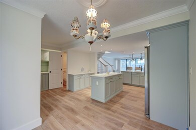 Looking into breakfast area