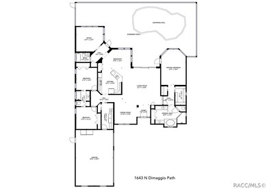 Generous split floorplan with 3 bedrooms, 3 baths