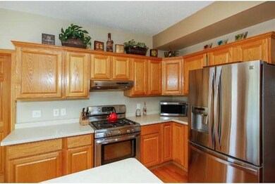 Kitchen has stainless appliances and great counter