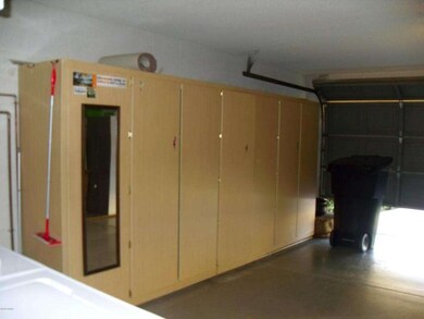 Plenty of storage in garage