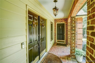 Separate entry way to office space.