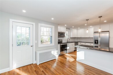 Kitchen with back door
