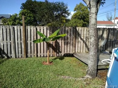 Fenced yard