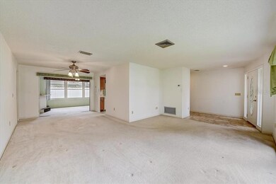 View of dining room and family room