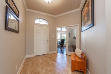Off-set tile flooring welcomes you into this pristine home.