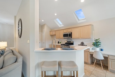 Skylights make this kitchen bright 
