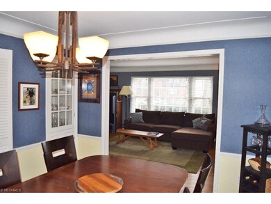 Dining room with good space for large table and ch