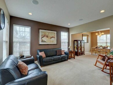 Living Room. Freshly painted interior. 9 ceilings.