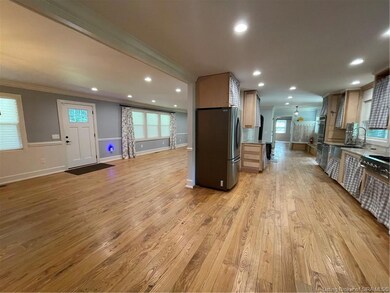 Notice all the beautiful real hardwood floors