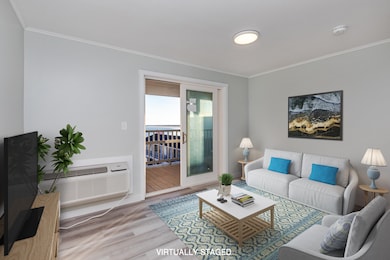 Living area virtually staged